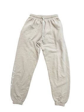 White Fox Boutique Beige Drawstring Joggers